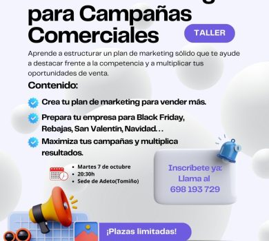 ADETO lanza en Tomiño un curso para diseñar planes de marketing y aumentar las ventas en campañas clave