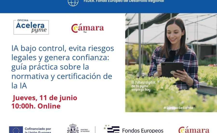 Jorge Alonso participa en una jornada sobre normativa, riesgos legales y certificación de la inteligencia artificial organizada por la Cámara de Comercio de Tui